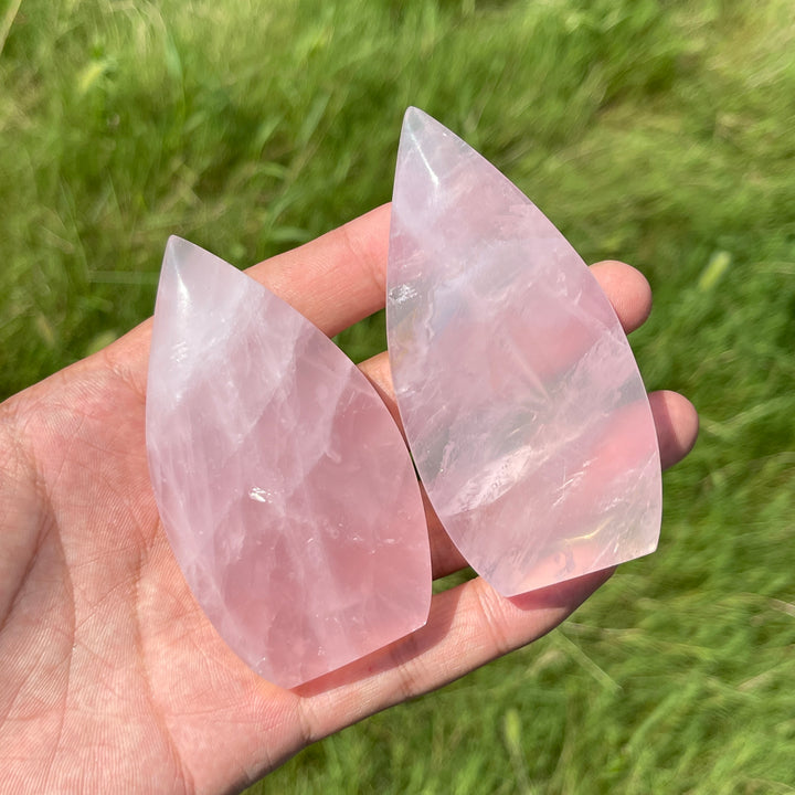 Natural Crystal Exquisite Rose Quartz Teardrop