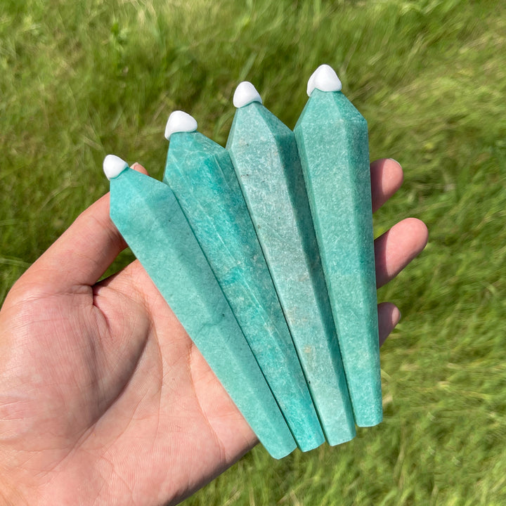 Natural Amazonite Crystal Wand