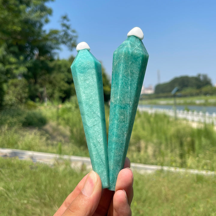 Natural Amazonite Crystal Wand