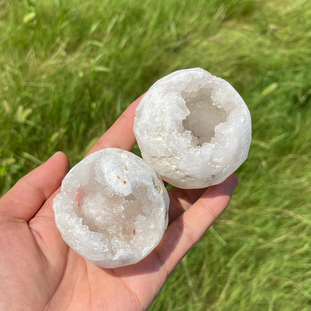 Unique,Natural Crystal Moroccan Geode Sphere