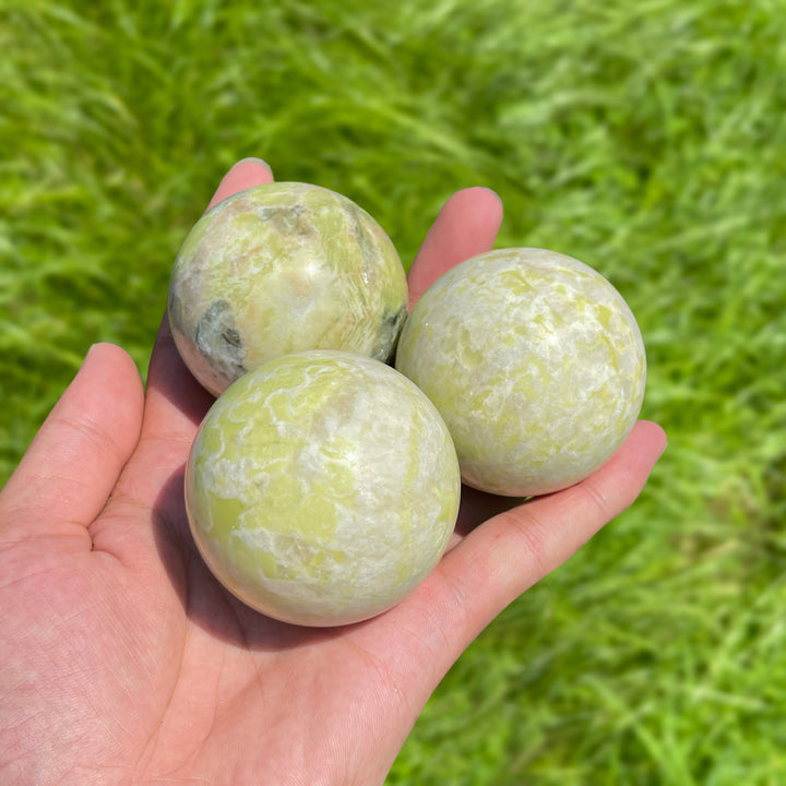 Natural Serpentine Crystal Sphere