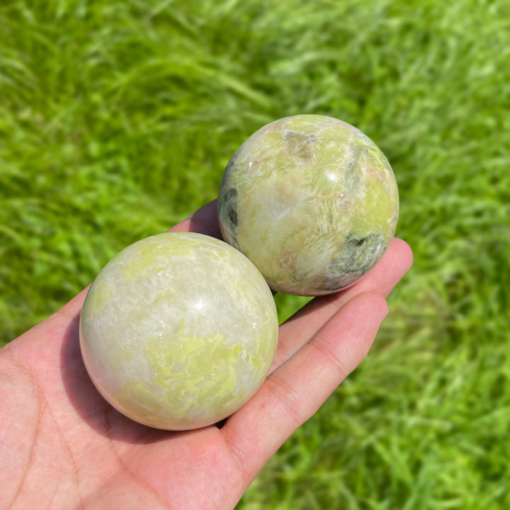 Natural Serpentine Crystal Sphere
