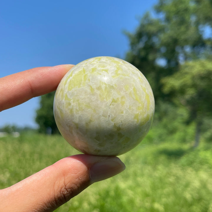 Natural Serpentine Crystal Sphere