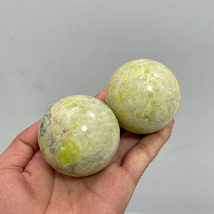 Natural Serpentine Crystal Sphere
