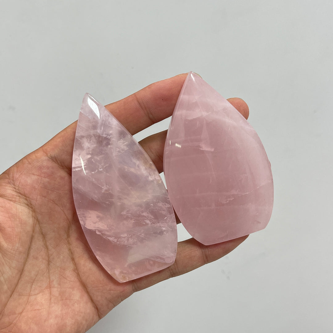Natural Crystal Exquisite Rose Quartz Teardrop