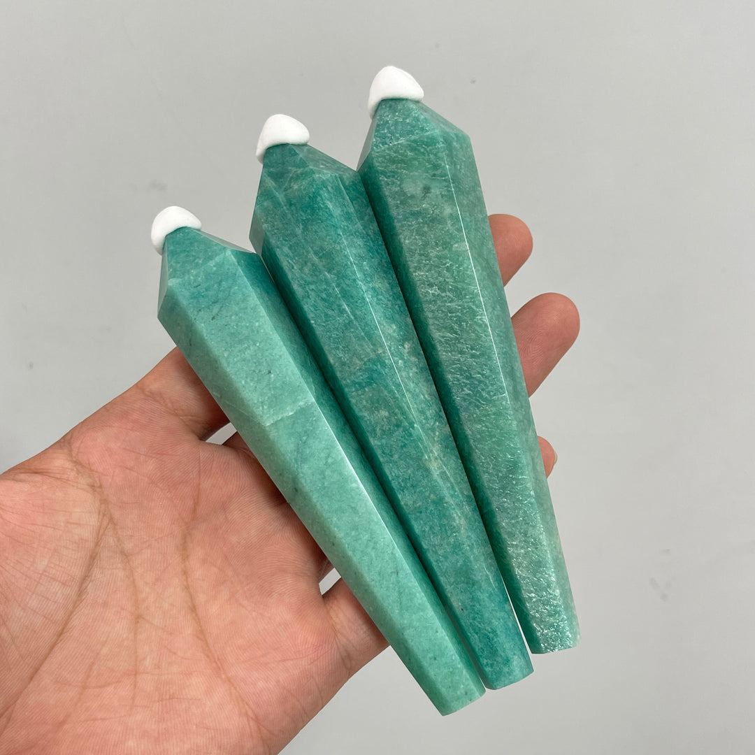 Natural Amazonite Crystal Wand