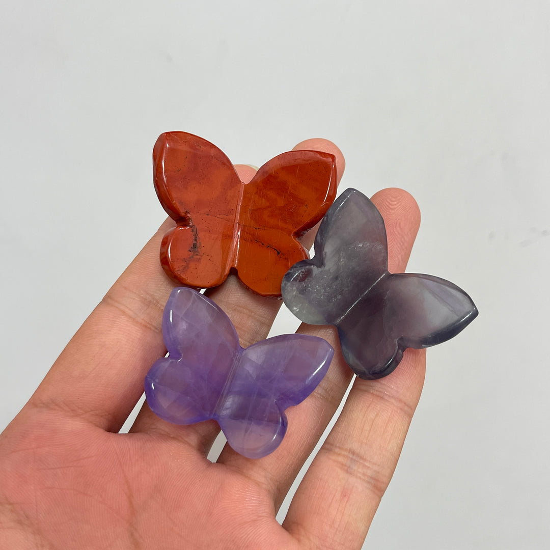 Natural Crystal Exquisite Butterfly Carving