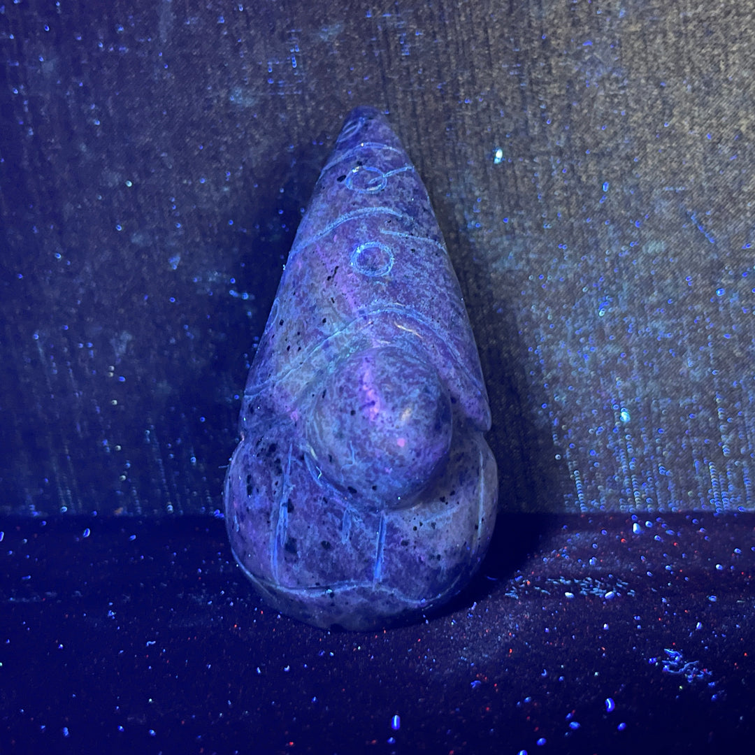Natural Crystal Whimsical Gnome Carving