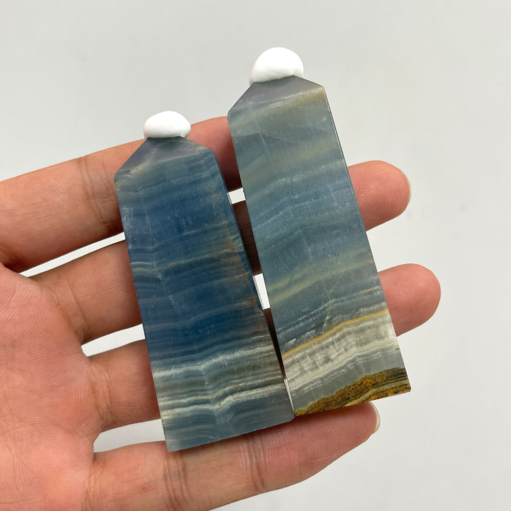 Natural Crystal Lemurian Aquatine Calcite Point