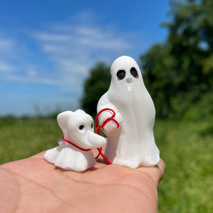 Natural Crystal Ghost Walking Dog Carving