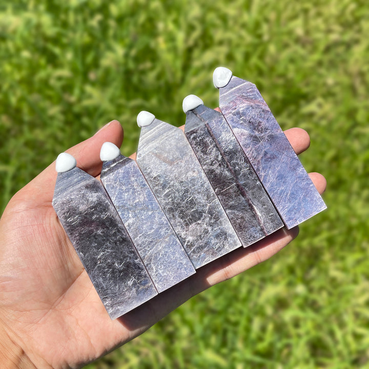 Natural Crystal Delicate Lepidolite Point