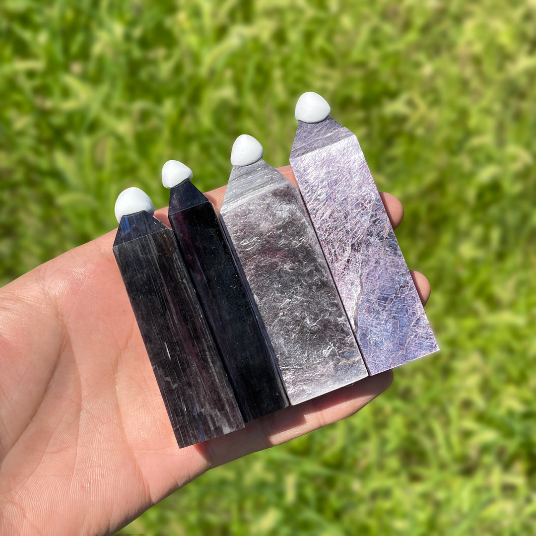 Natural Crystal Delicate Lepidolite Point