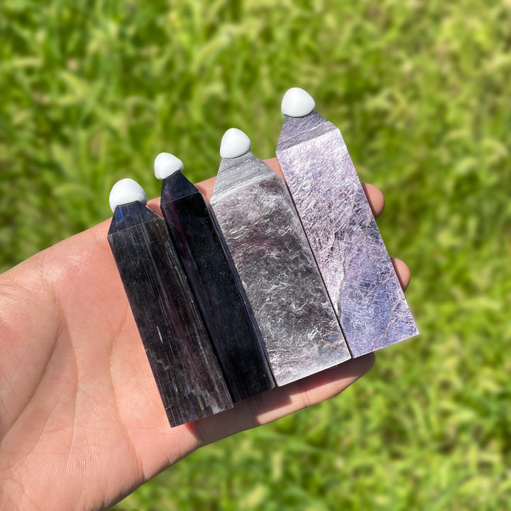 Natural Crystal Delicate Lepidolite Point