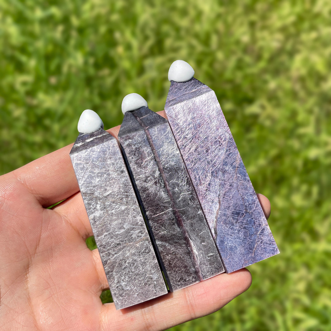Natural Crystal Delicate Lepidolite Point