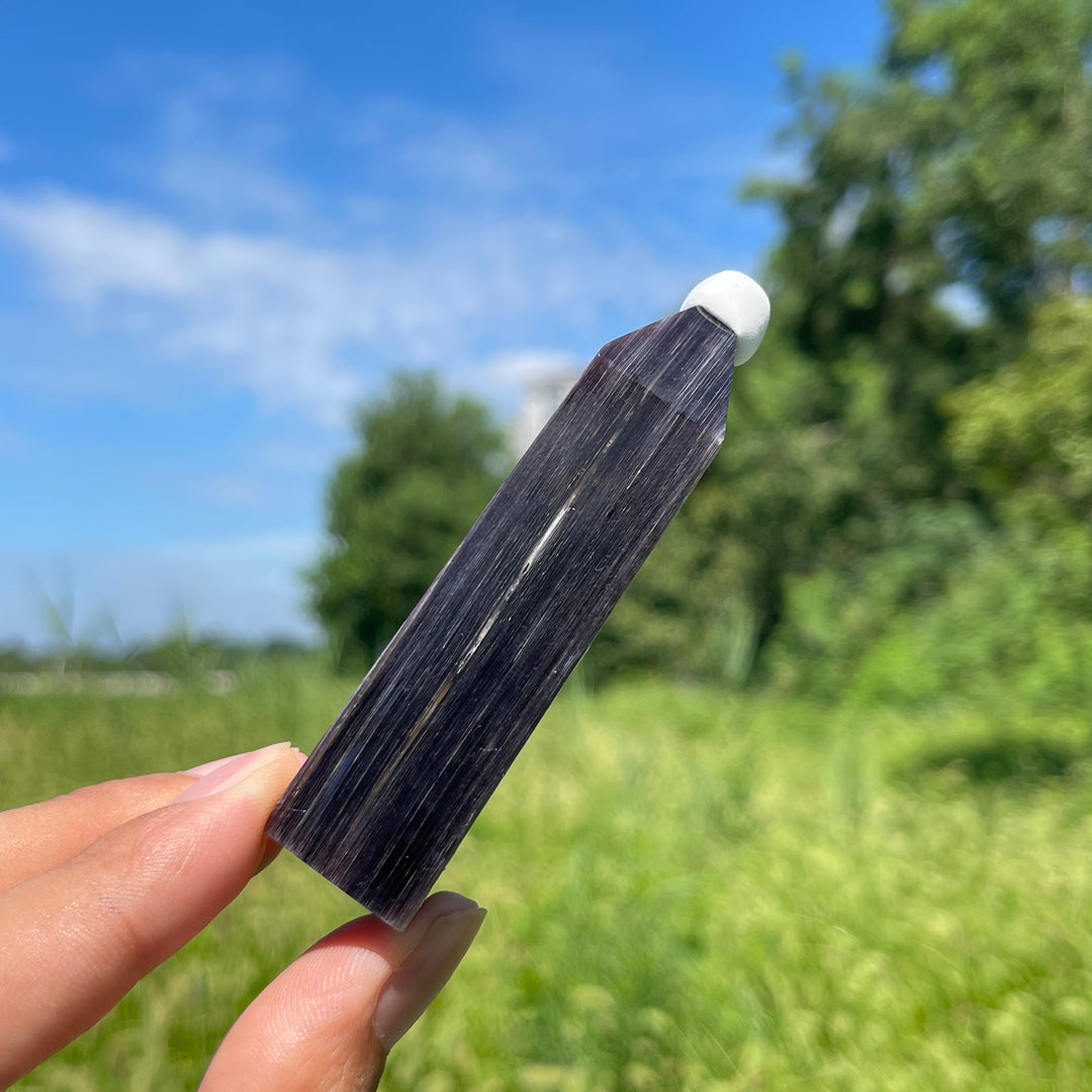 Natural Crystal Delicate Lepidolite Point