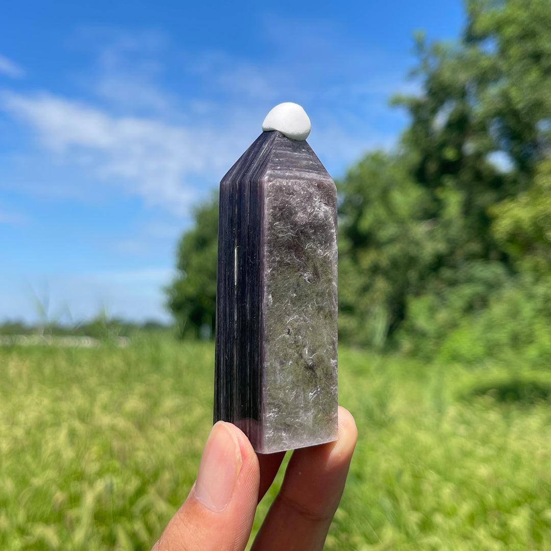 Natural Crystal Delicate Lepidolite Point