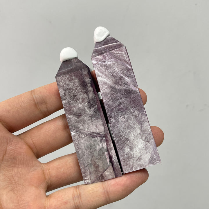 Natural Crystal Delicate Lepidolite Point
