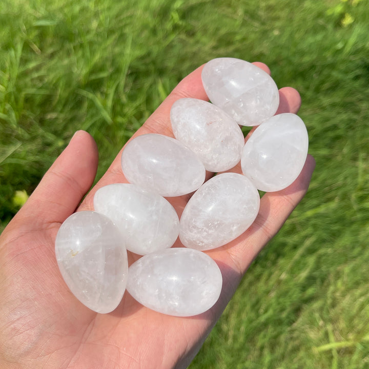 Natural Crystal Clear Quartz Egg