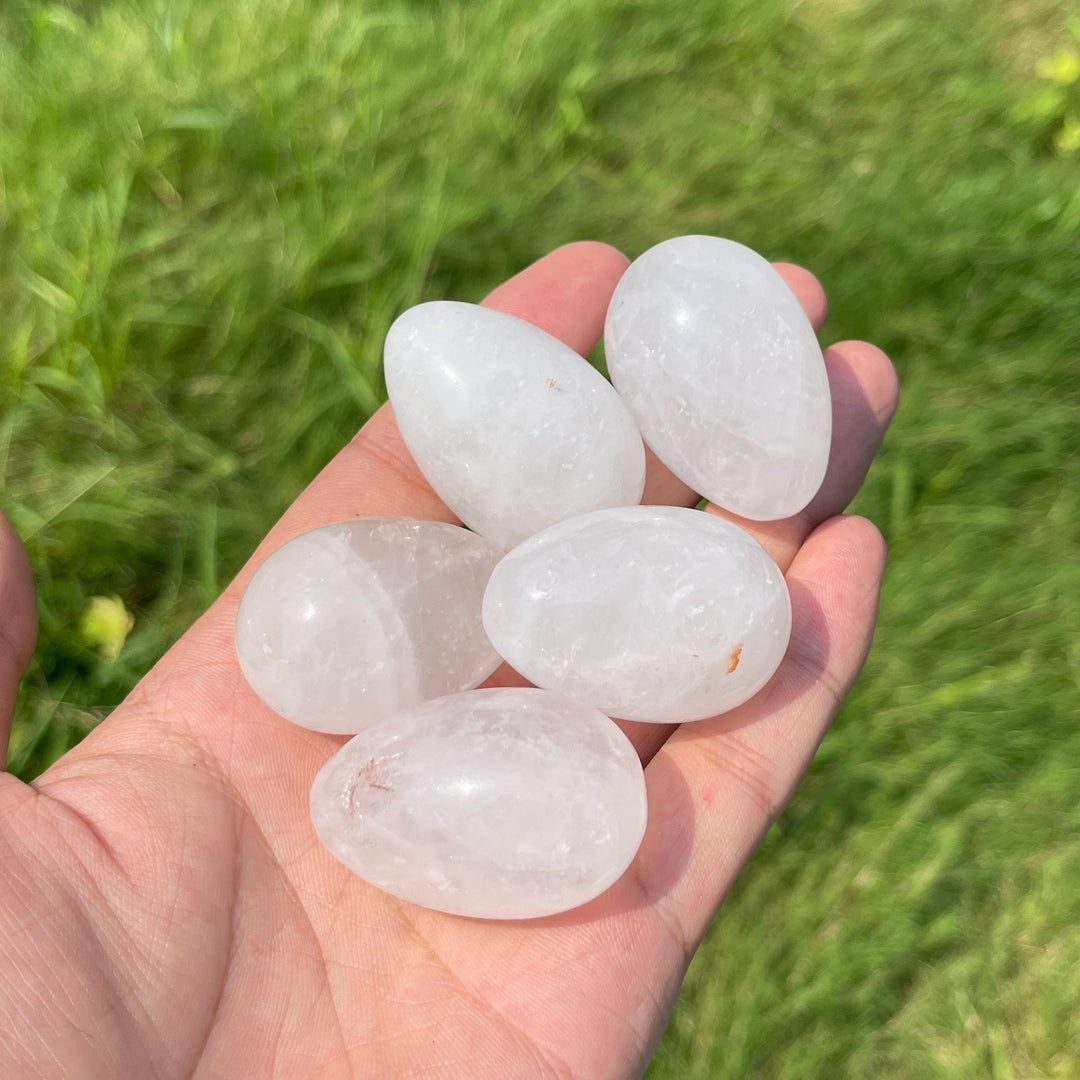 Natural Crystal Clear Quartz Egg