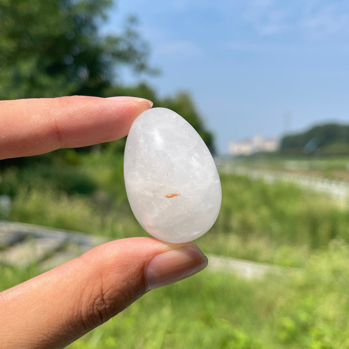 Natural Crystal Clear Quartz Egg