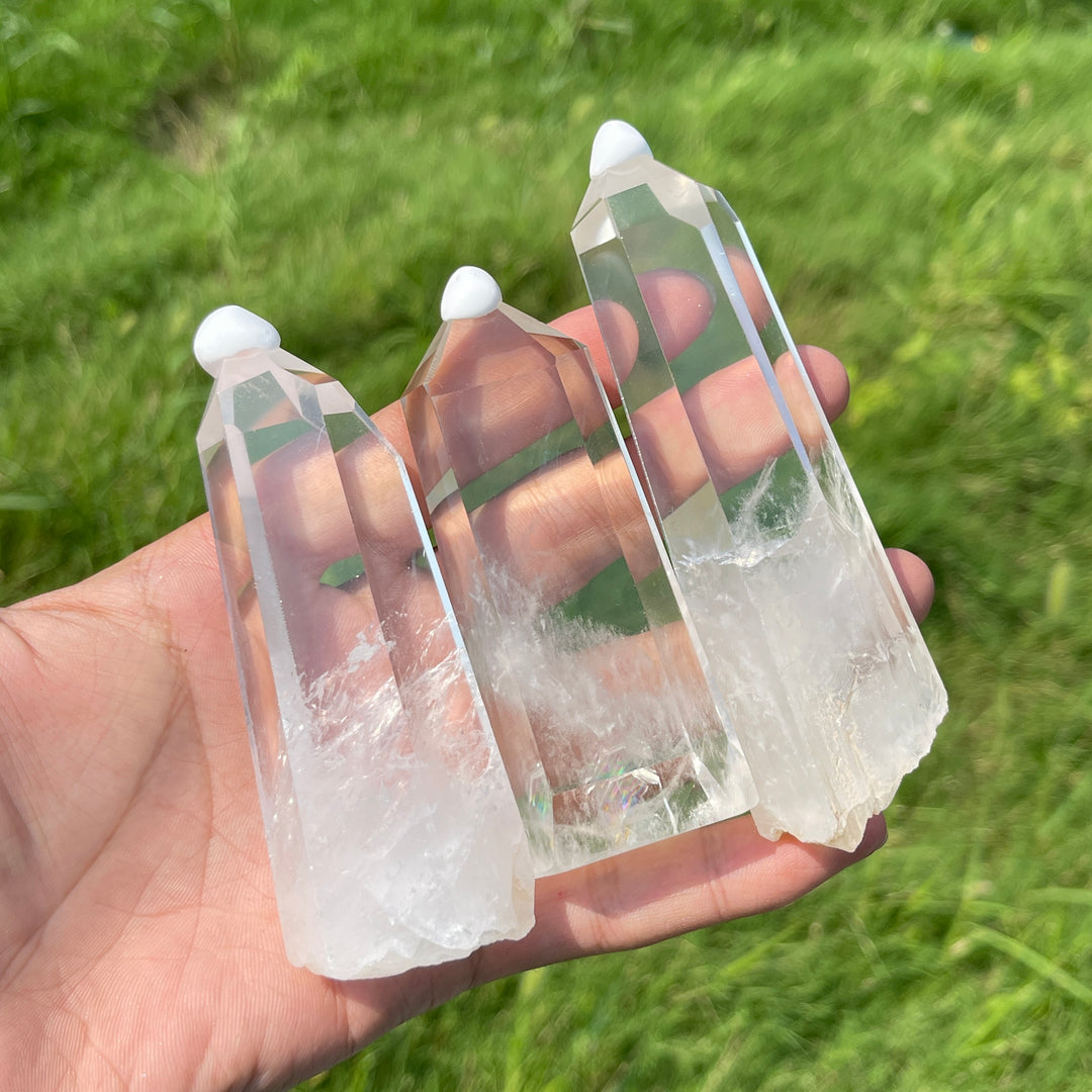 Unique,Natural Crystal Blue Needle Quartz Point