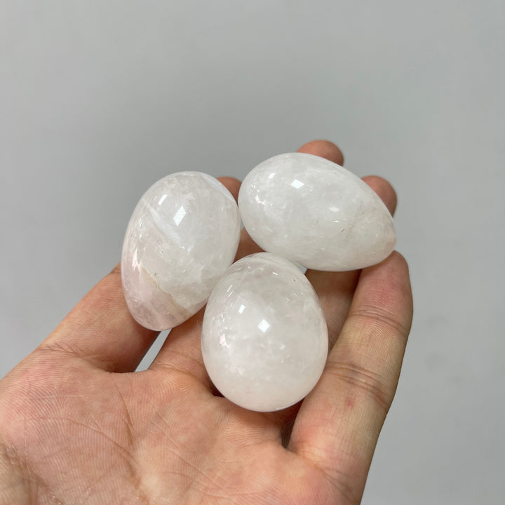Natural Crystal Clear Quartz Egg