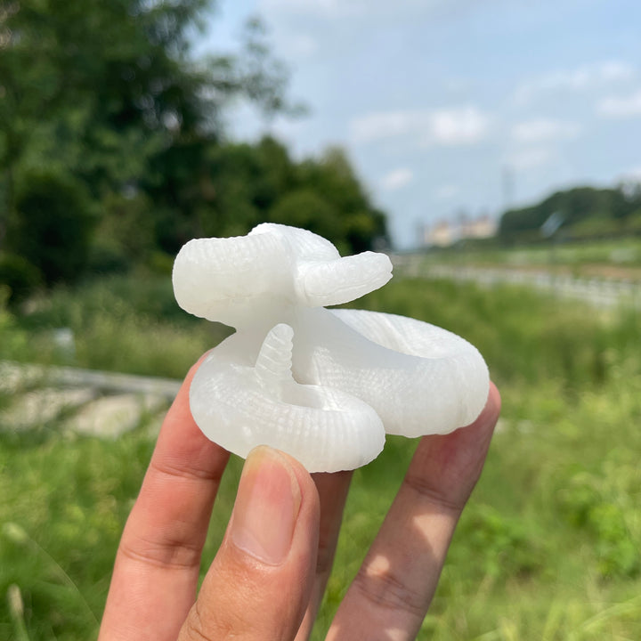 Natural Crystal Afghanistan Jade Snake Carving