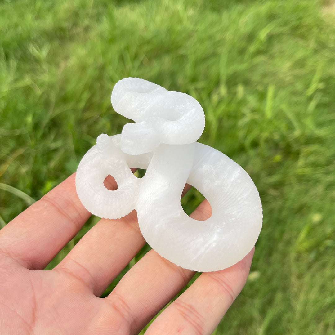 Natural Crystal Afghanistan Jade Snake Carving