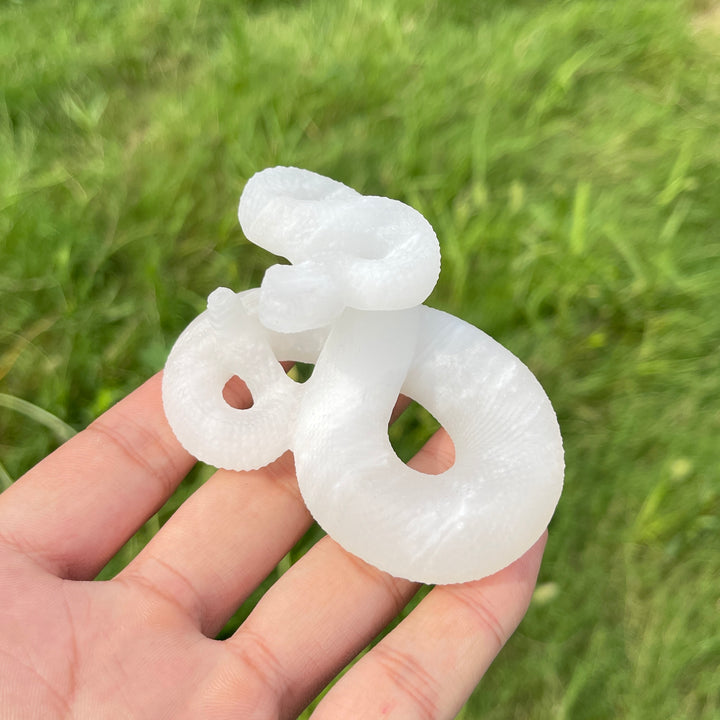 Natural Crystal Afghanistan Jade Snake Carving