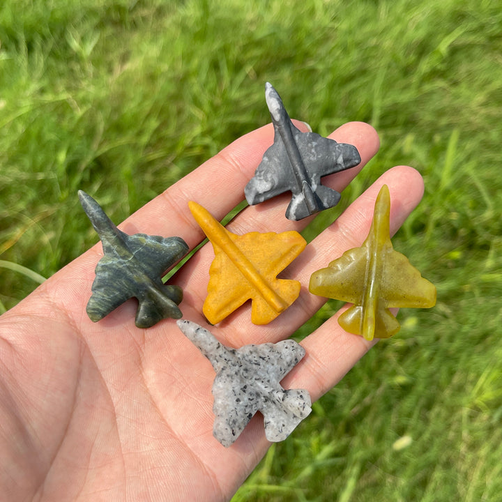 Natural Crystal Aircraft Carving
