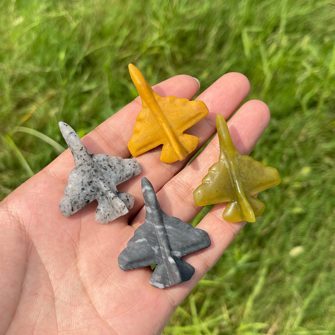 Natural Crystal Aircraft Carving
