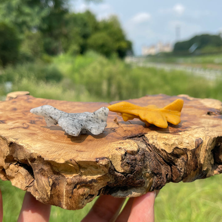 Natural Crystal Aircraft Carving