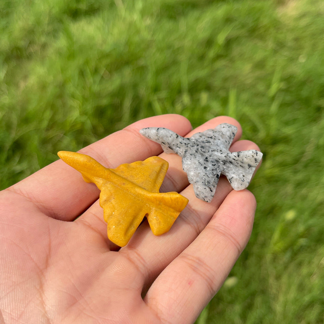 Natural Crystal Aircraft Carving