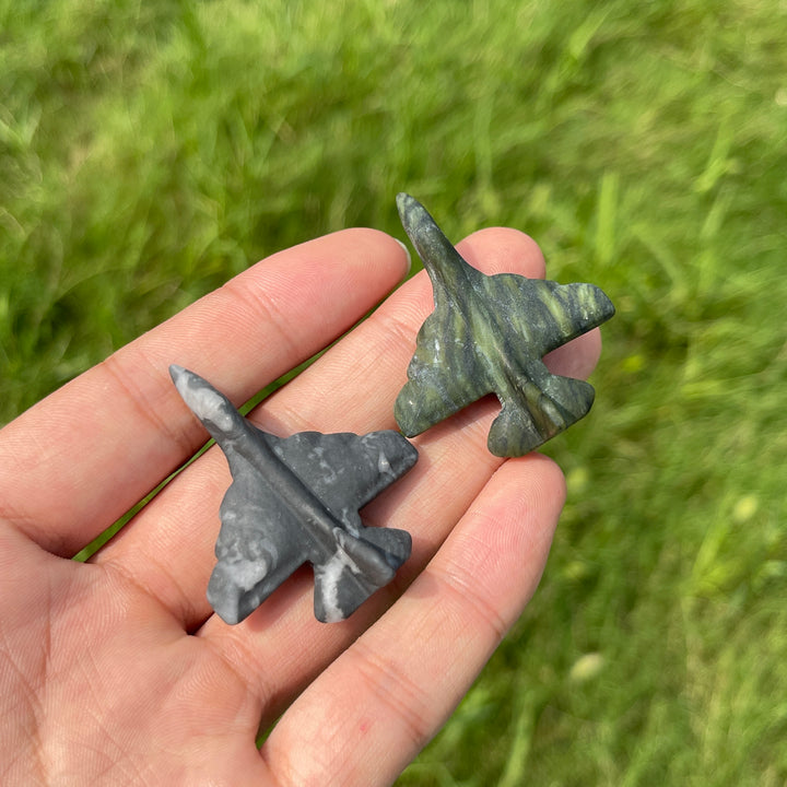 Natural Crystal Aircraft Carving