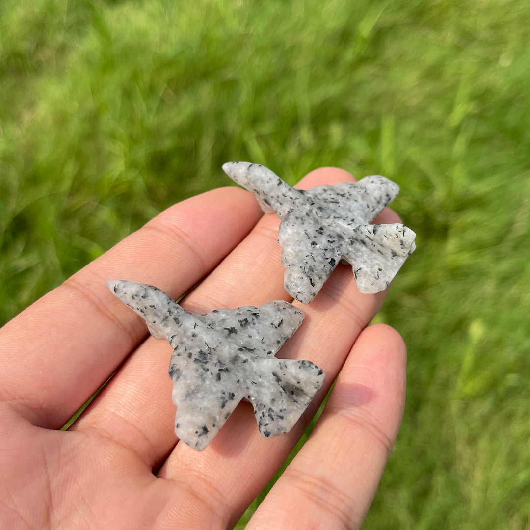 Natural Crystal Aircraft Carving
