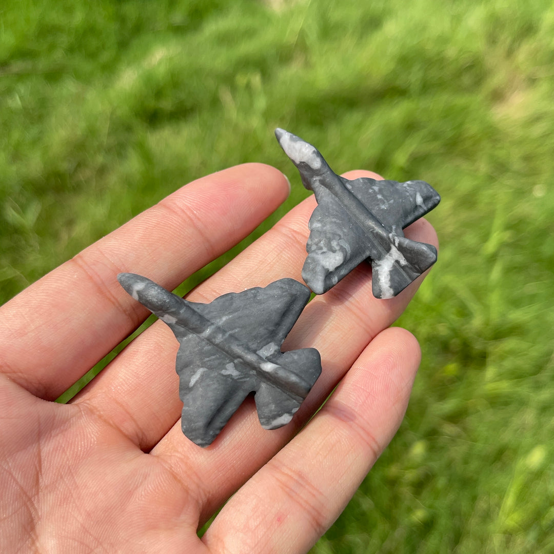 Natural Crystal Aircraft Carving