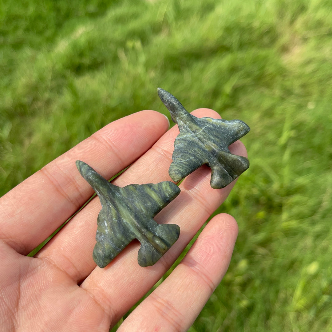 Natural Crystal Aircraft Carving