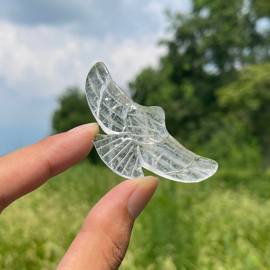 Natural Crystal Flying Eagle Carving