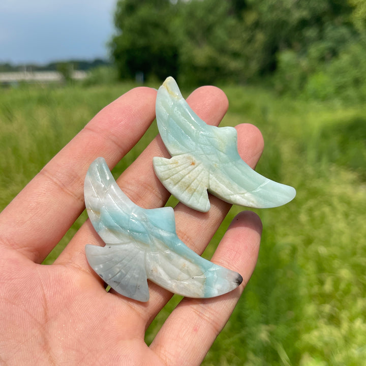 Natural Crystal Flying Eagle Carving