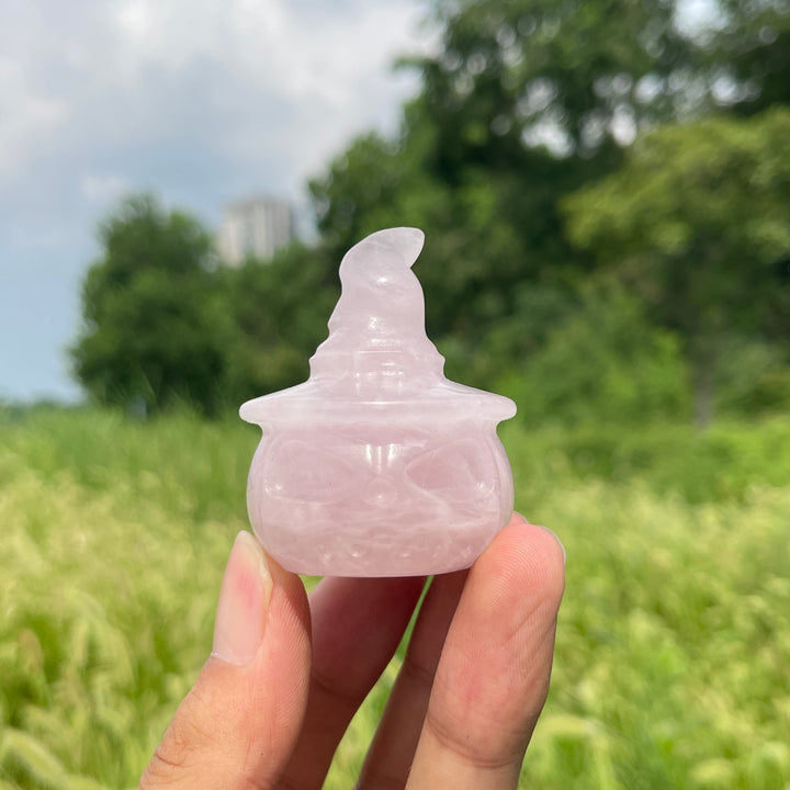 Natural Crystal Wizard Hat Pumpkin Carving