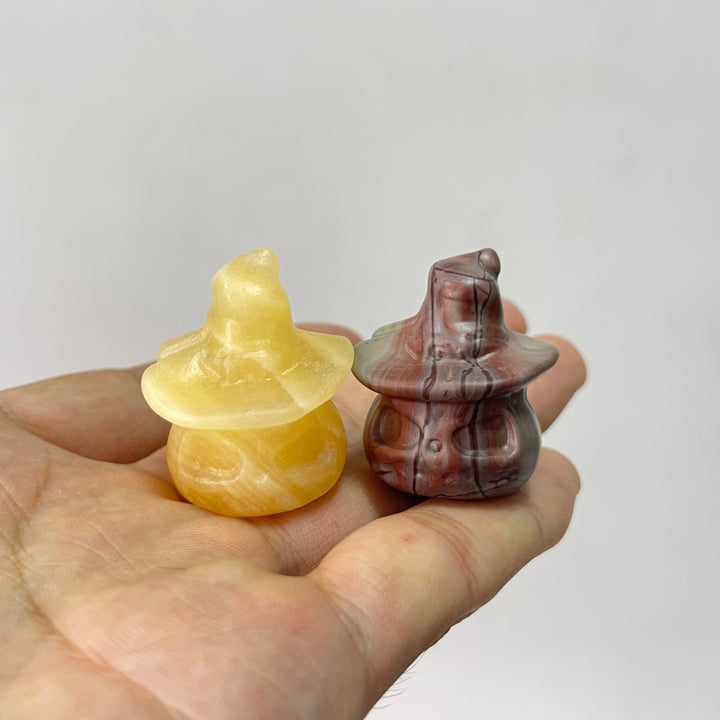 Natural Crystal Pumpkin Wizard Carving