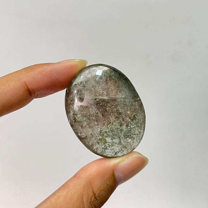 Piedra de Palma de Cuarzo de Jardín de Cristal Natural Única