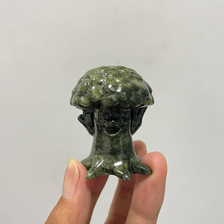 Natural Crystal Carving Serpentine Tree Spirit