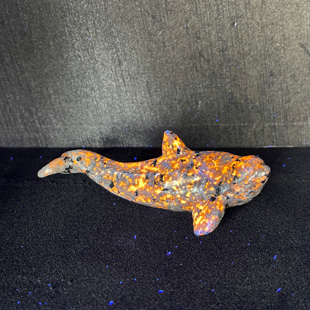 Natural Crystal Carving Orca