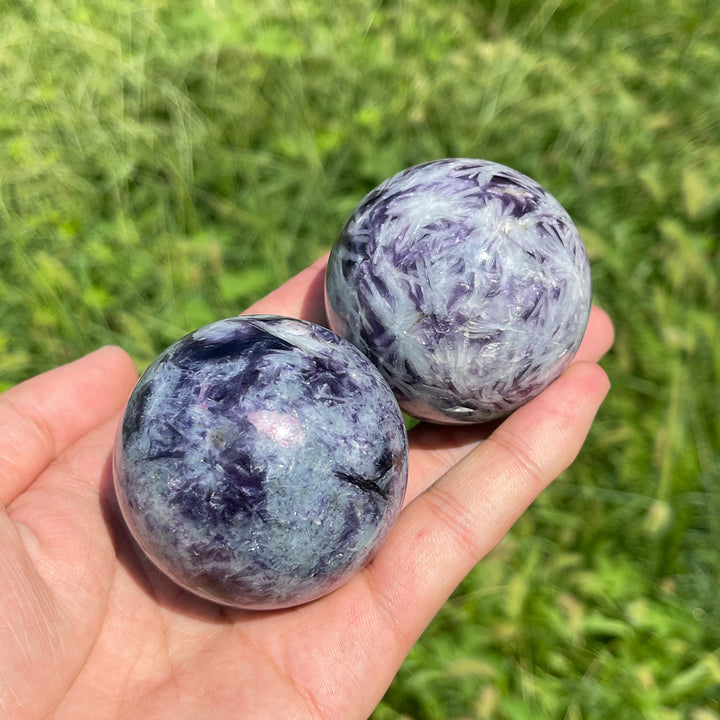 Natural Crystal Lepidolite Sphere