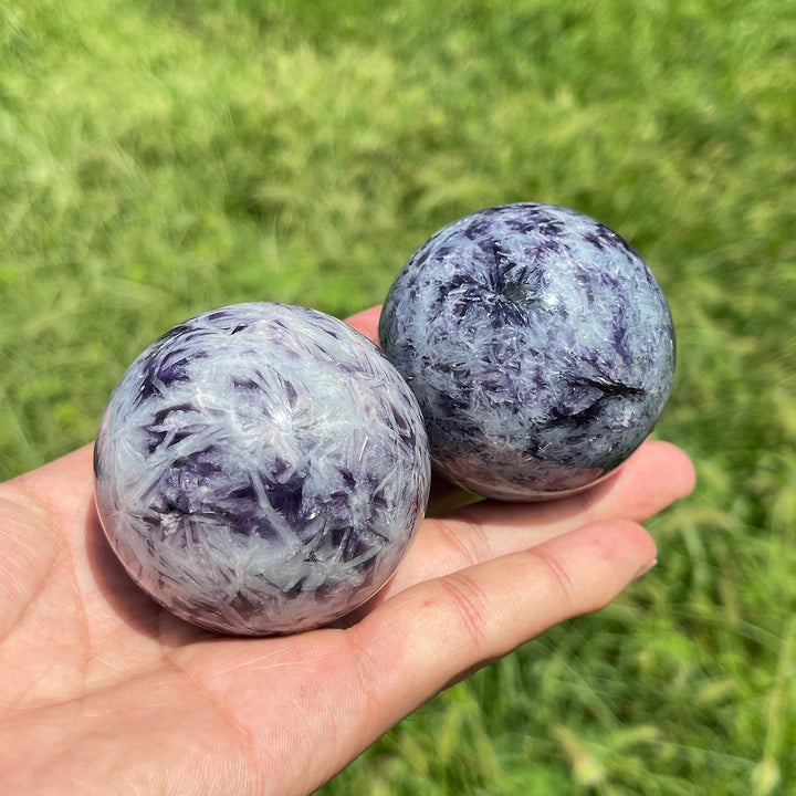 Natural Crystal Lepidolite Sphere