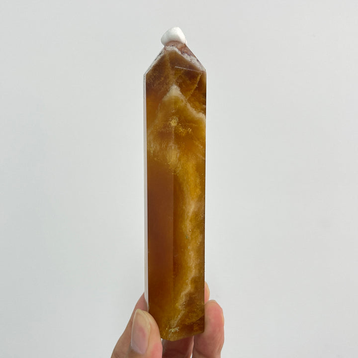 Unique,Natural Crystal Fluorite With Pyrite And Hematite Point