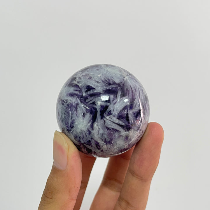 Natural Crystal Lepidolite Sphere