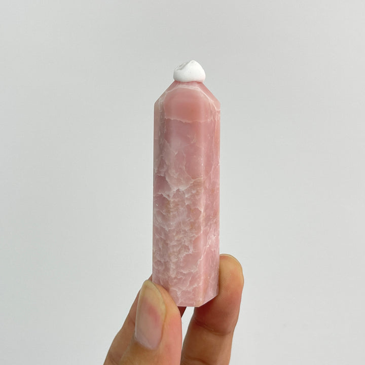 Natural Crystal Pink Opal Point