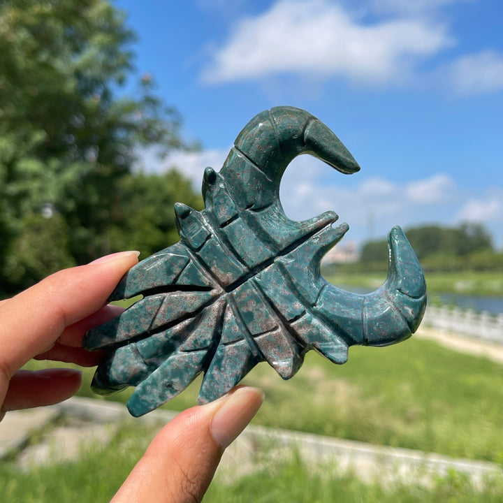 Unique,Natural Crystal Ocean Jasper Scorpion Carving
